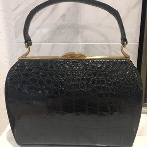 Vintage Black Lesco Handbag